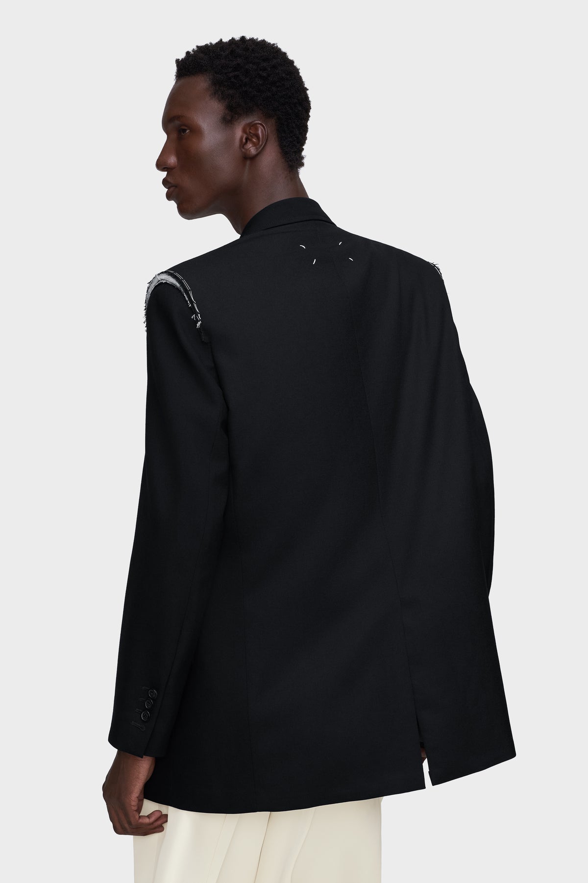 Wool single-breasted blazer