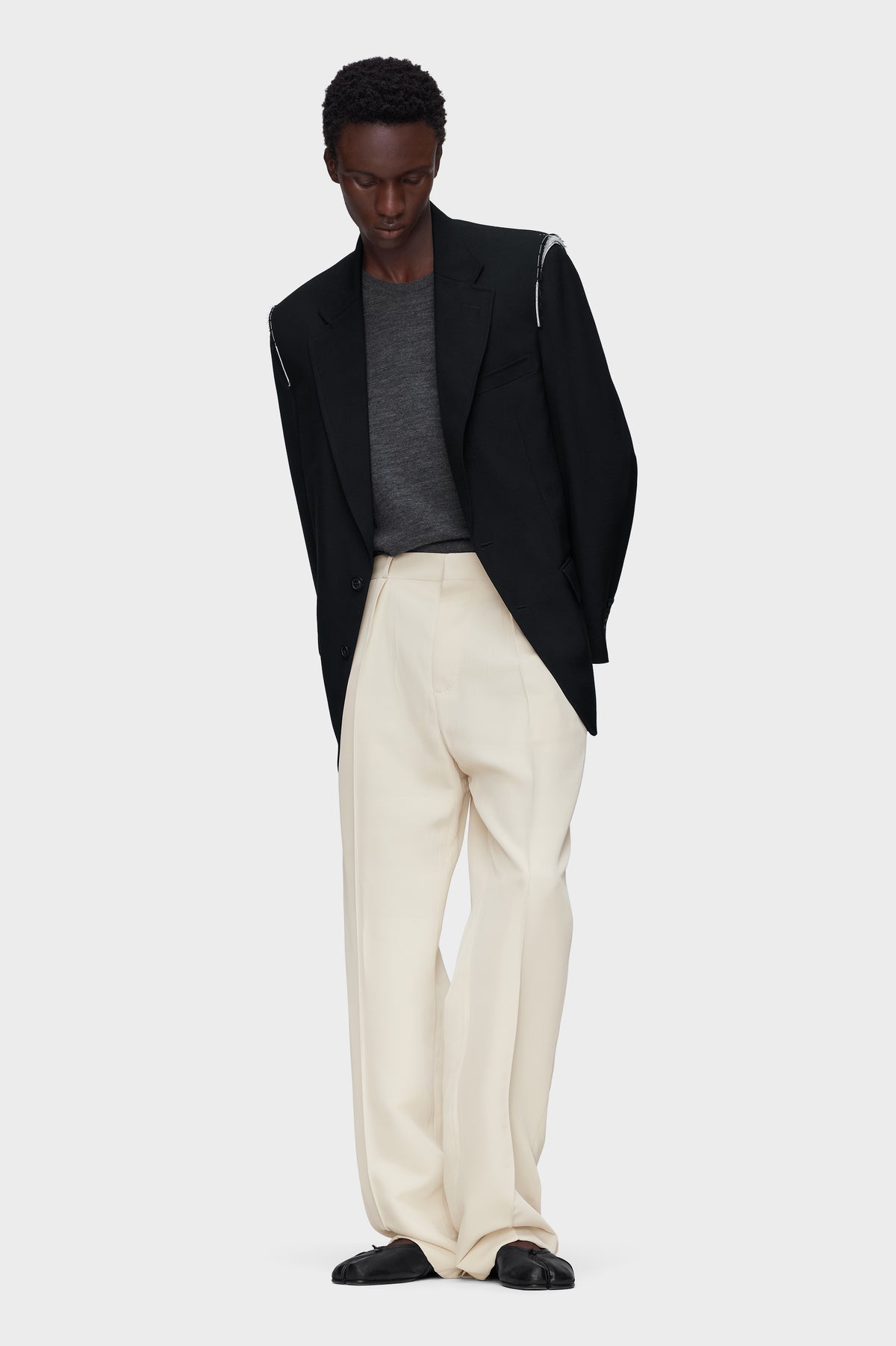 Wool single-breasted blazer