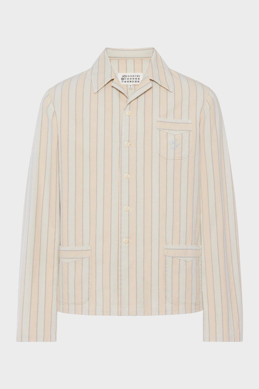 Maison Margiela قميص قطن مخطط