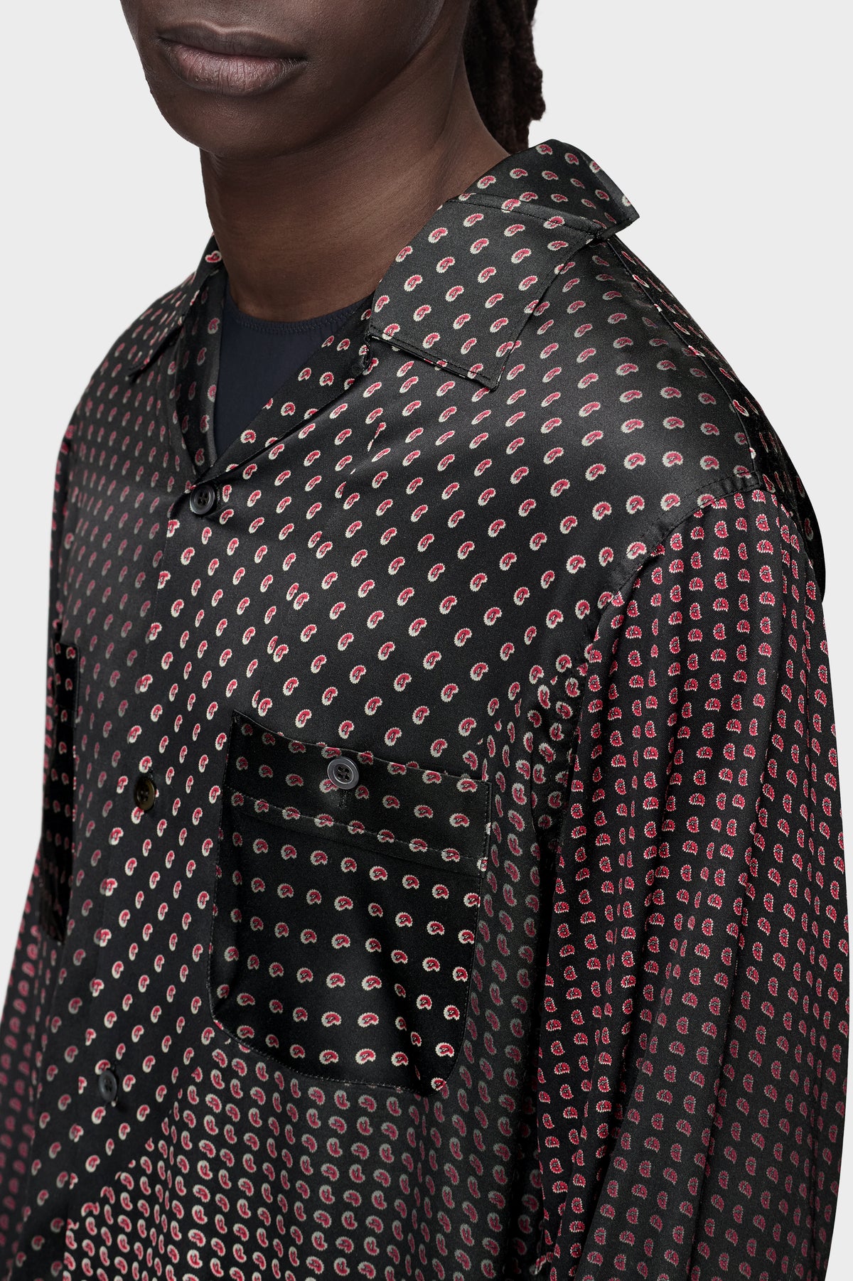 Paisley Print Long-Sleeve Shirt