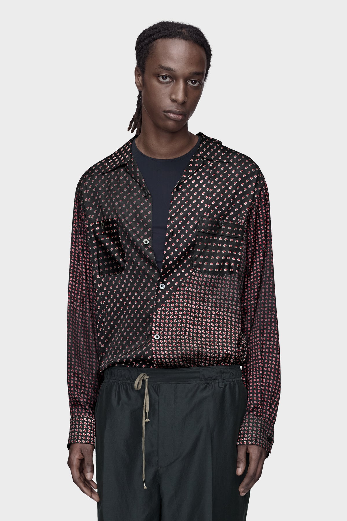 Paisley Print Long-Sleeve Shirt