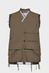 Maison Margiela Sleeveless wool jacket