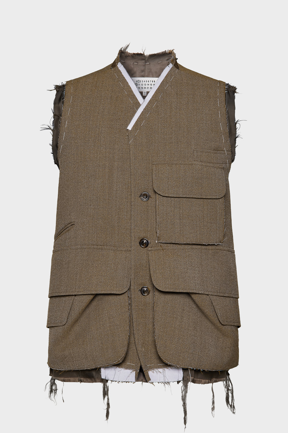 Maison Margiela Sleeveless wool jacket