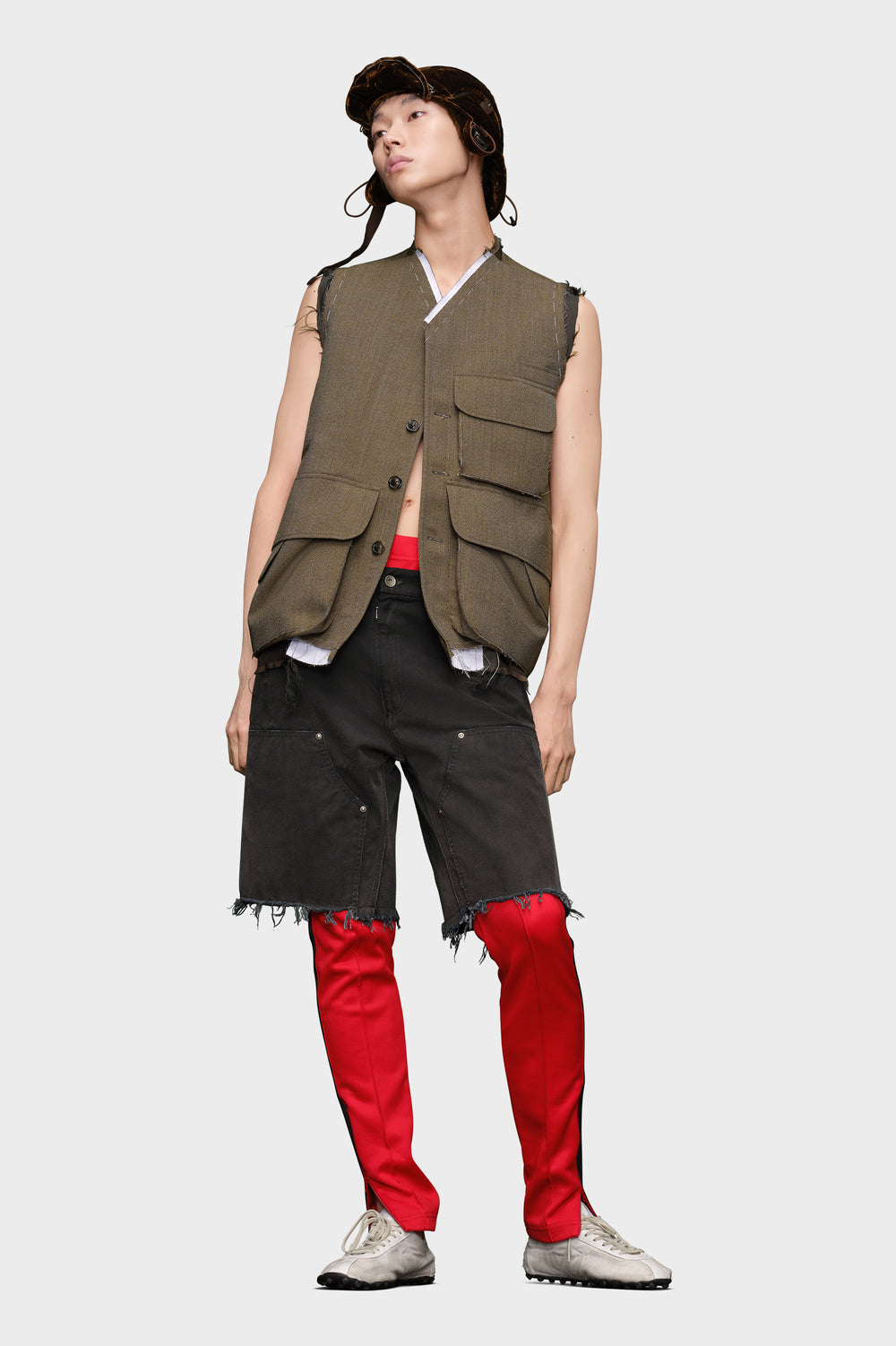 Maison Margiela Sleeveless wool jacket