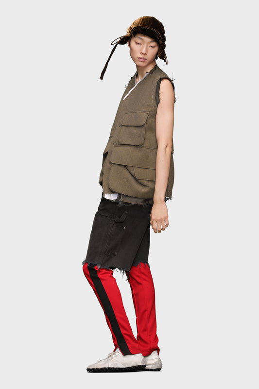 Maison Margiela سترة الصوف بلا أكمام