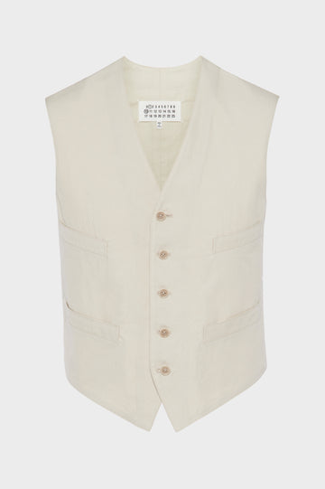 Cotton silk gilet