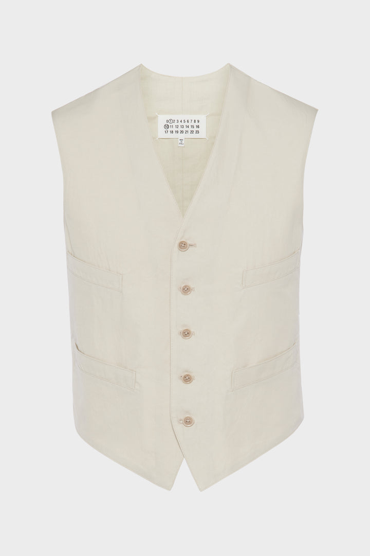 Cotton silk gilet