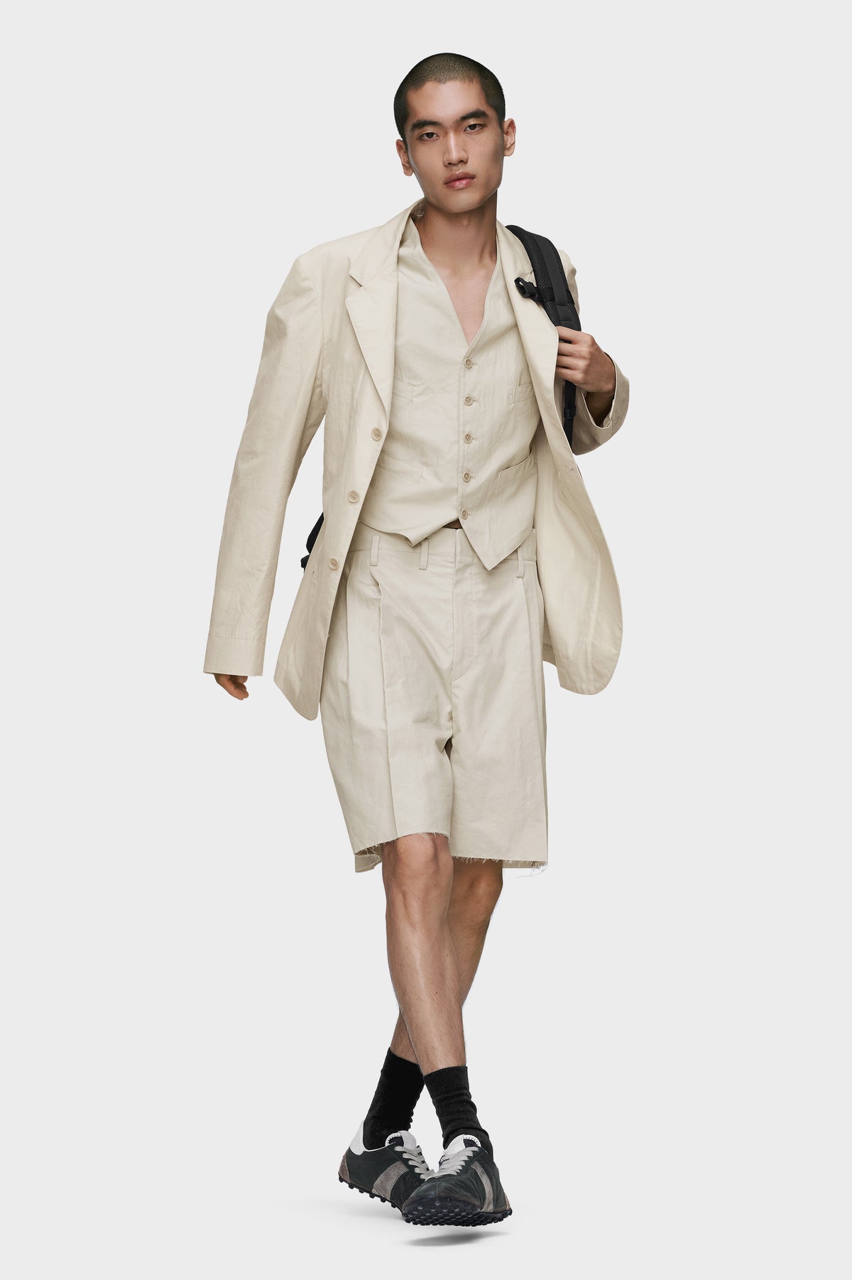 Cotton silk gilet