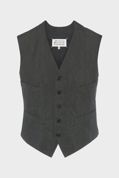 Cotton silk gilet