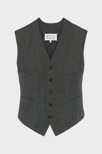 Cotton silk gilet