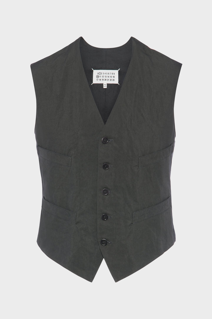 Cotton silk gilet