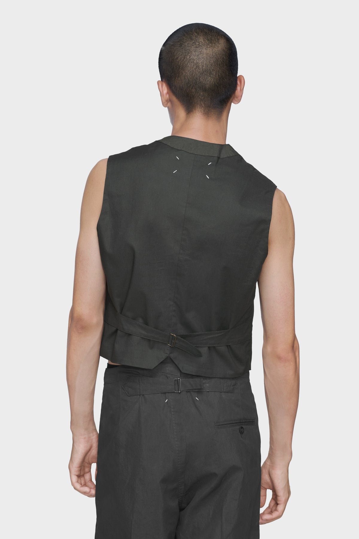 Cotton silk gilet