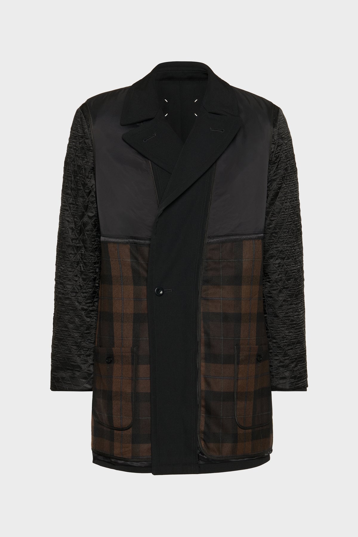 Reversible wool coat