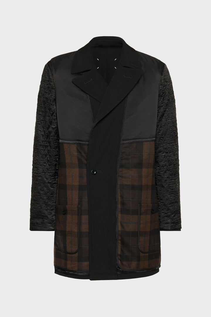 Reversible wool coat