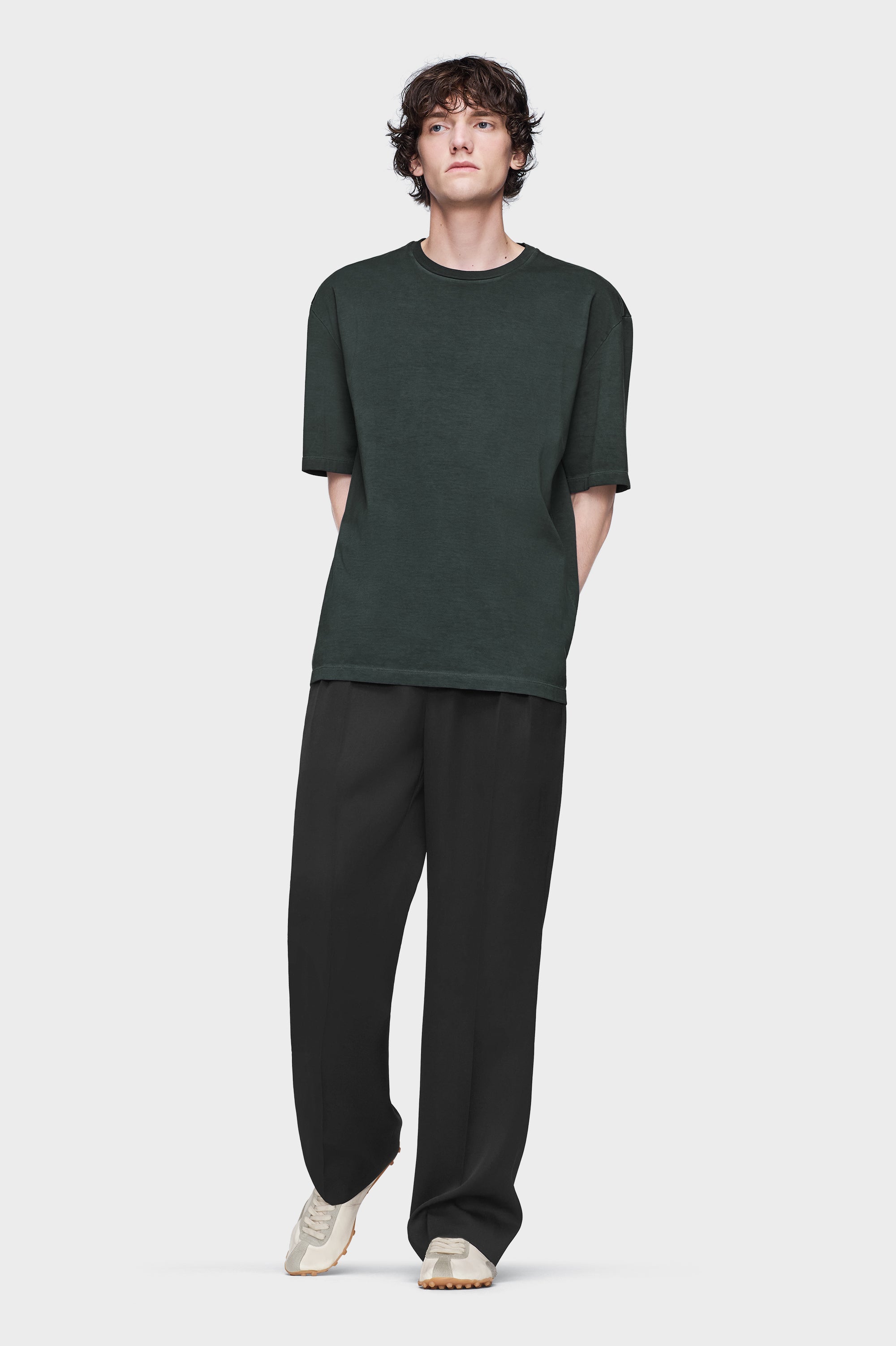 Designer Derby grey Oversized T-shirt | Shop Online | Maison Margiela