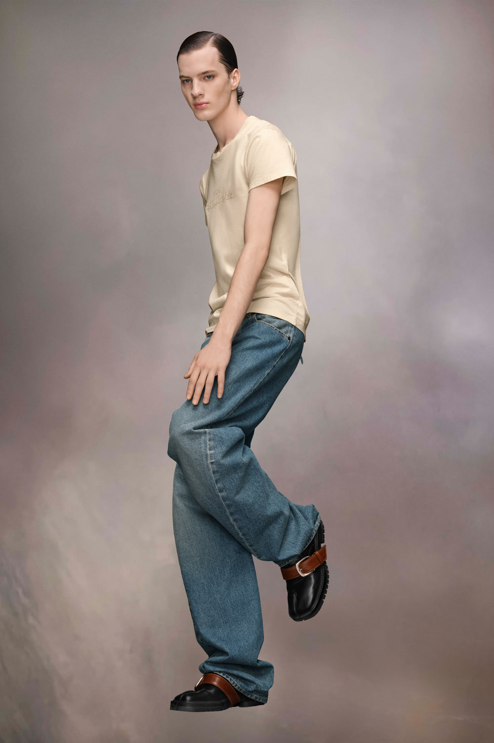 Maison Margiela Embroidered Logo Ringspun T-Shirt