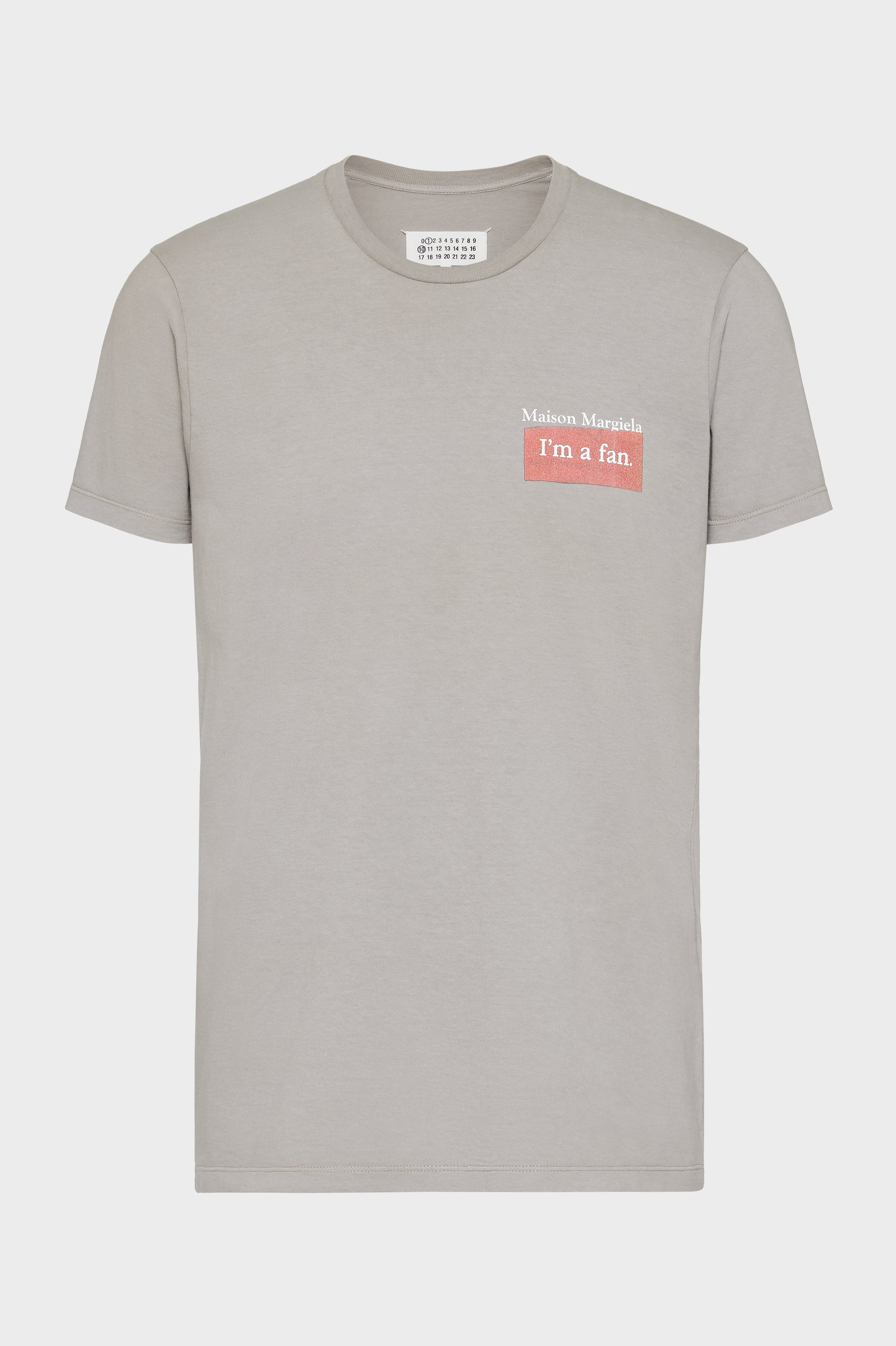 Designer Grey Logo patch t-shirt | Shop Online | Maison Margiela