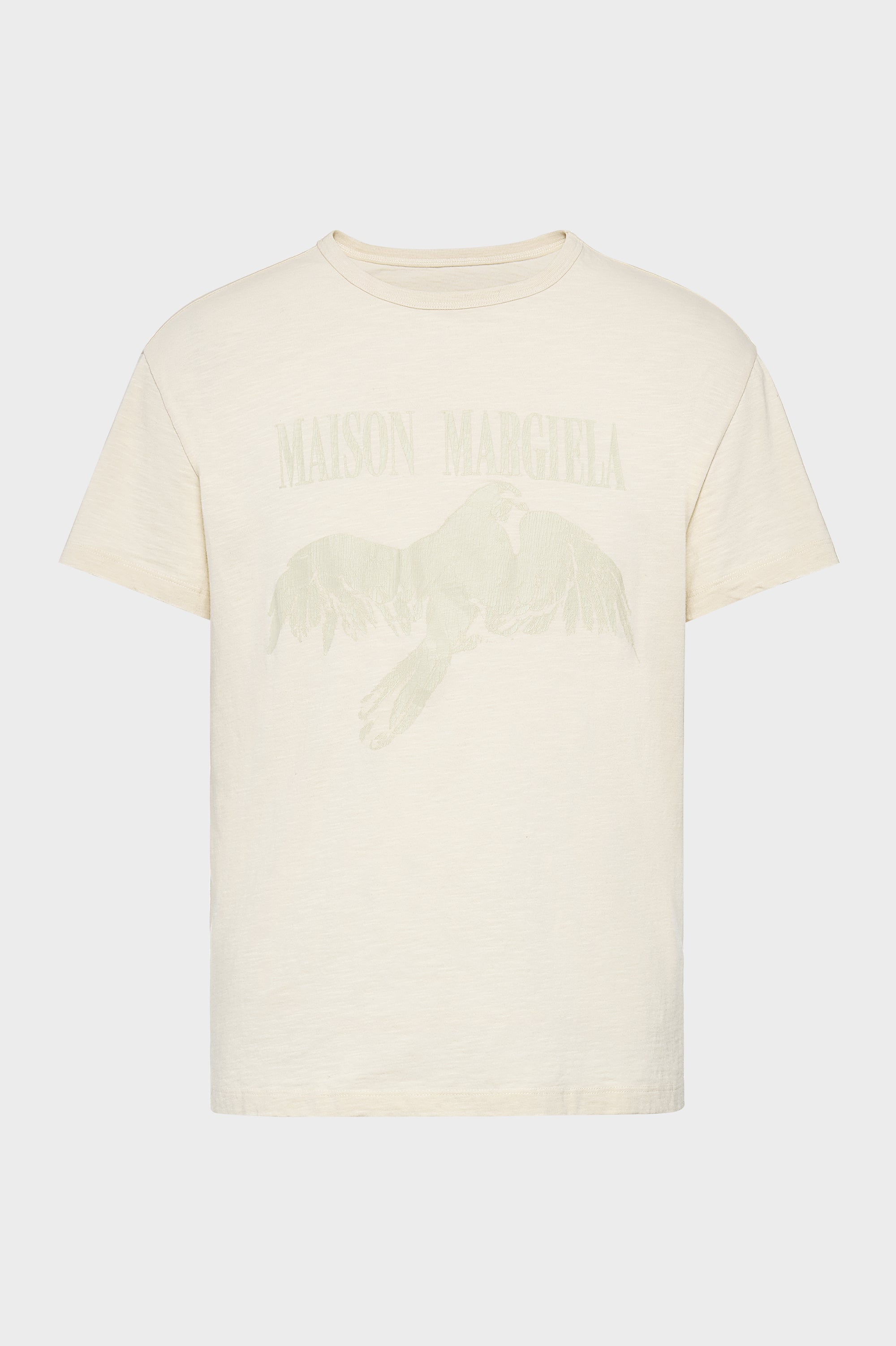 Designer Beige Cotton T-Shirt | Shop Online | Maison Margiela