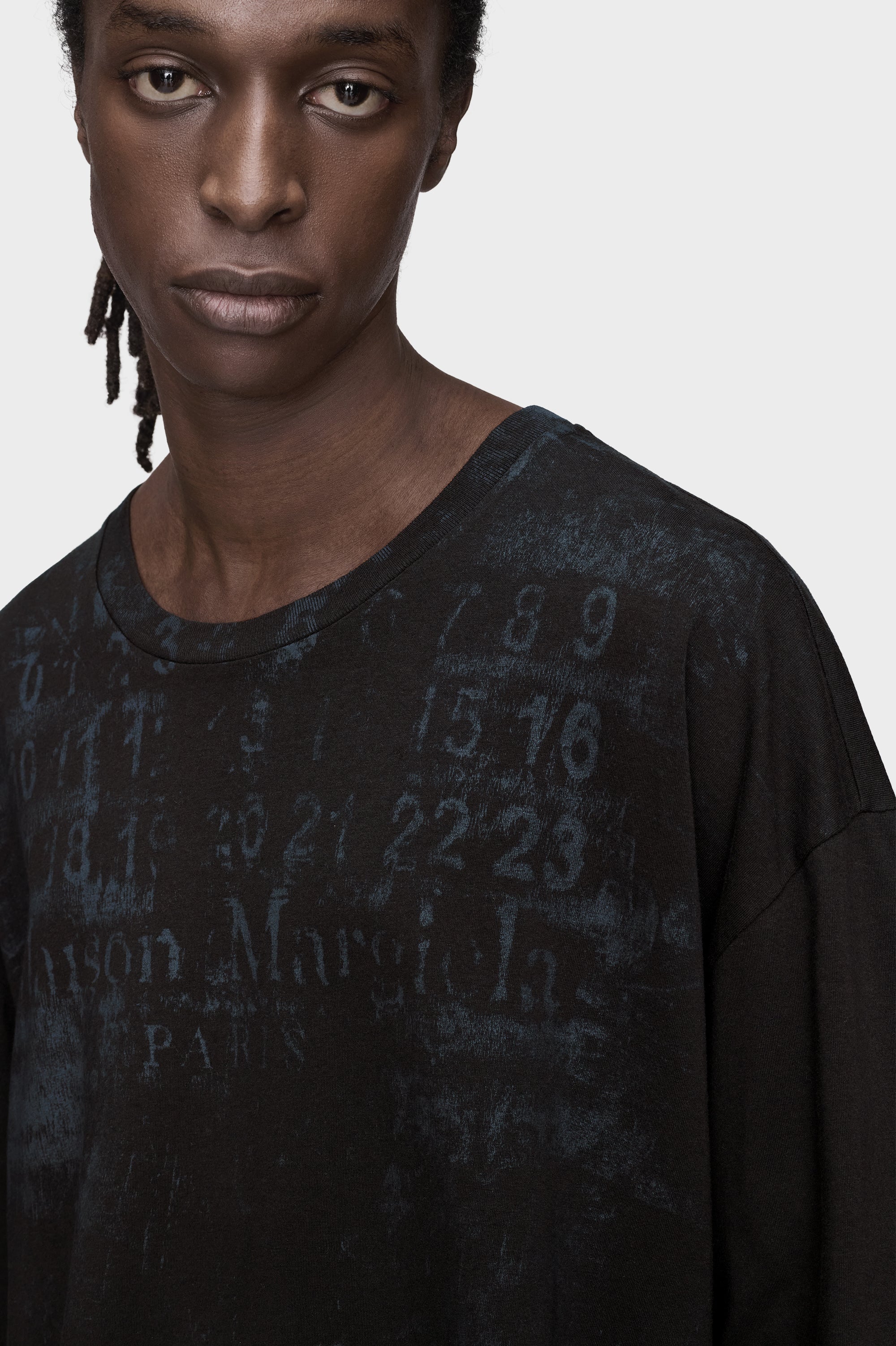 Designer Black Numeric Cotton T-Shirt | Shop Online | Maison Margiela