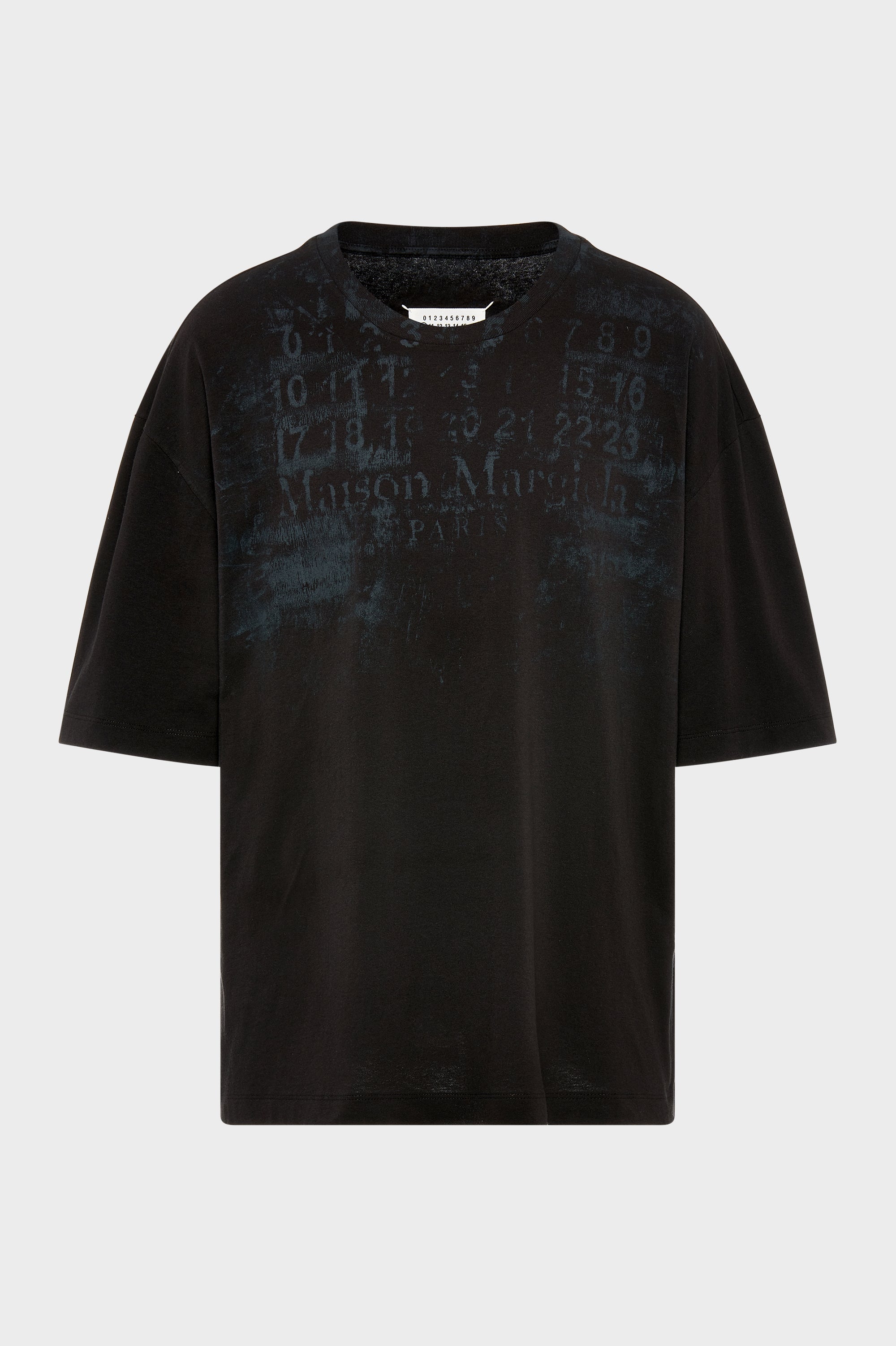 Designer Black Numeric Cotton T-Shirt | Shop Online | Maison Margiela