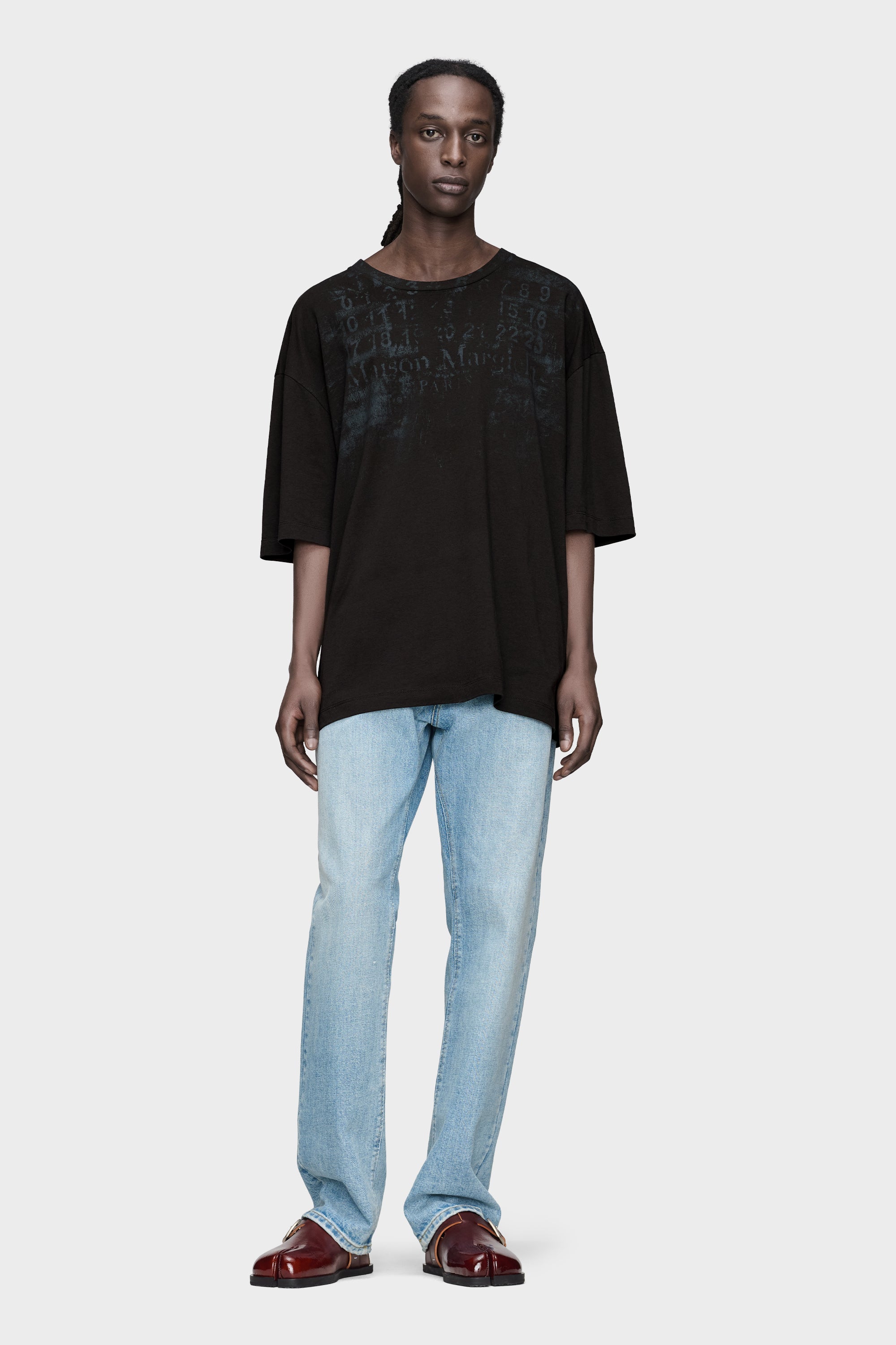 Designer Black Numeric Cotton T-Shirt | Shop Online | Maison Margiela