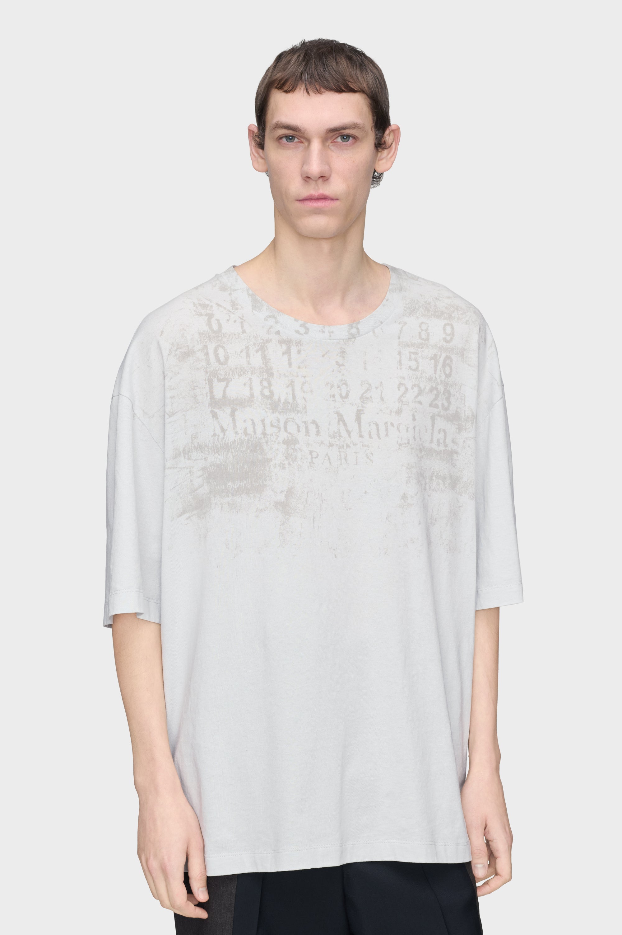 Designer Blue Numeric Cotton T-Shirt | Shop Online | Maison Margiela