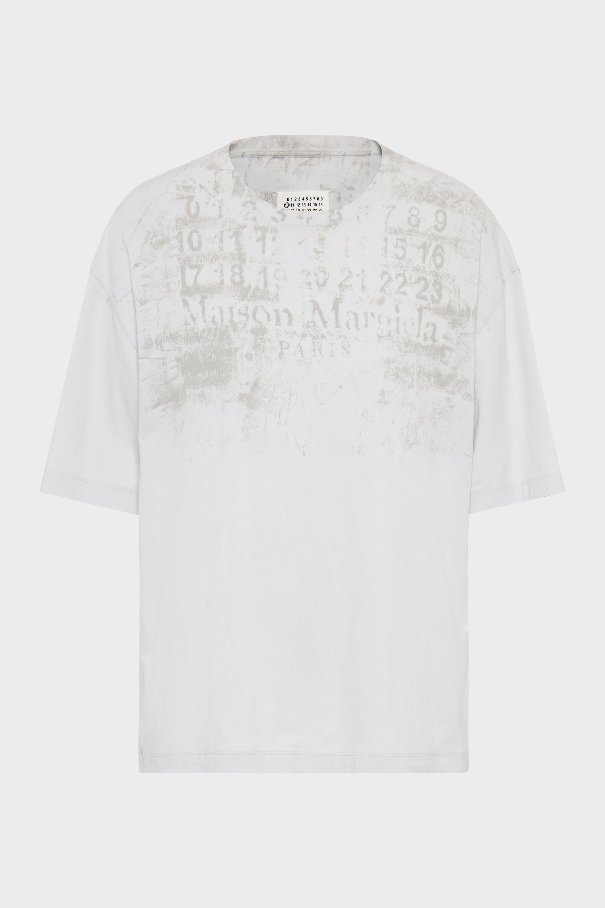 Designer Blue Numeric Cotton T-Shirt | Shop Online | Maison Margiela