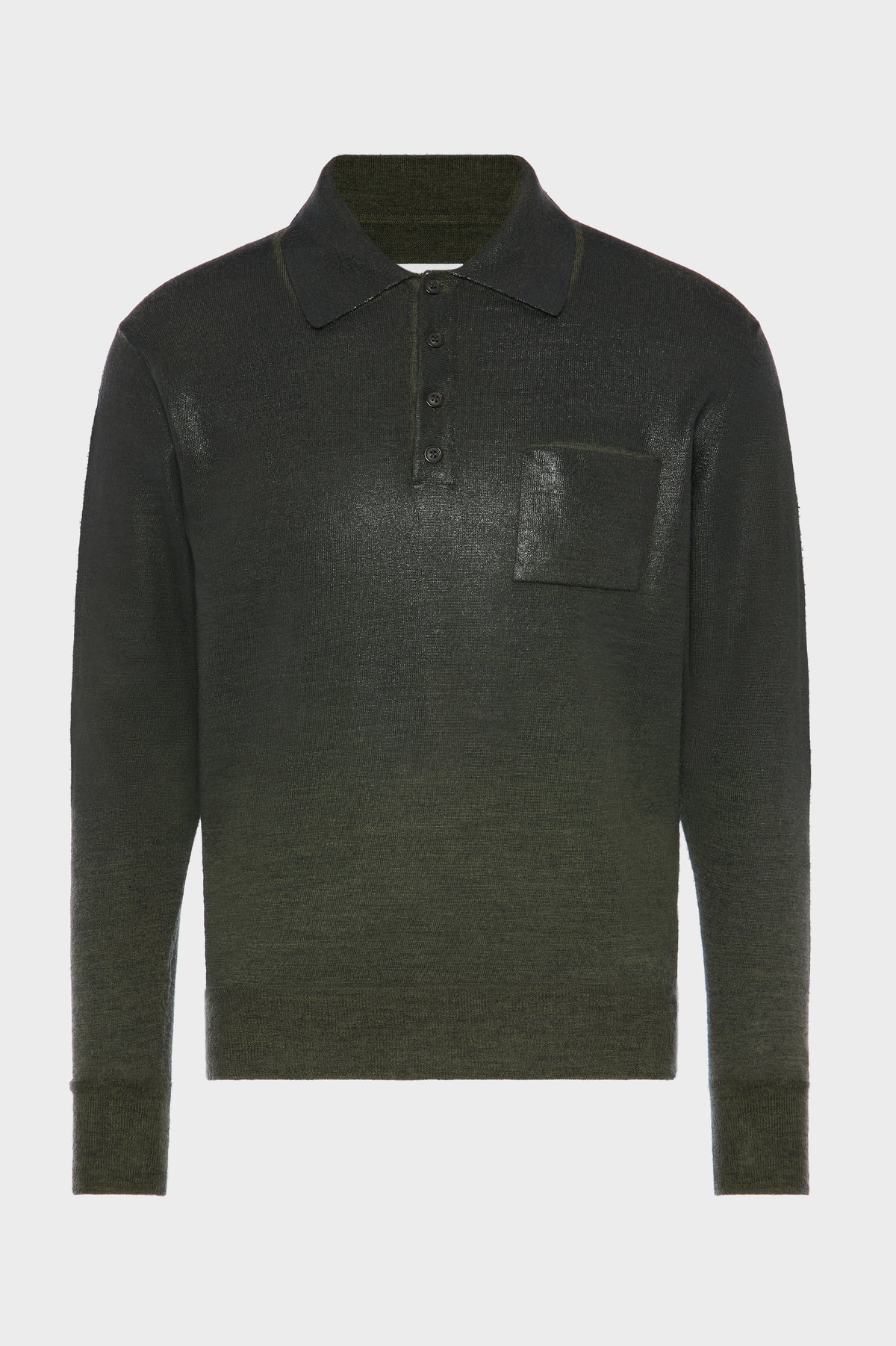 Foil print wool sweater