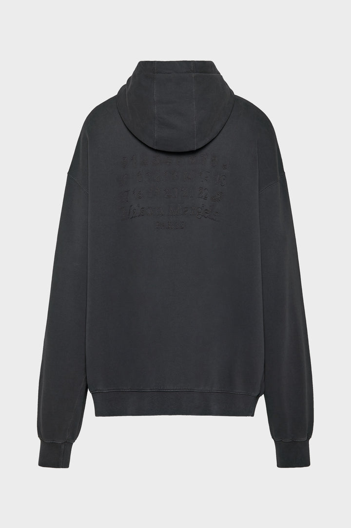 Embroidered logo hoodie