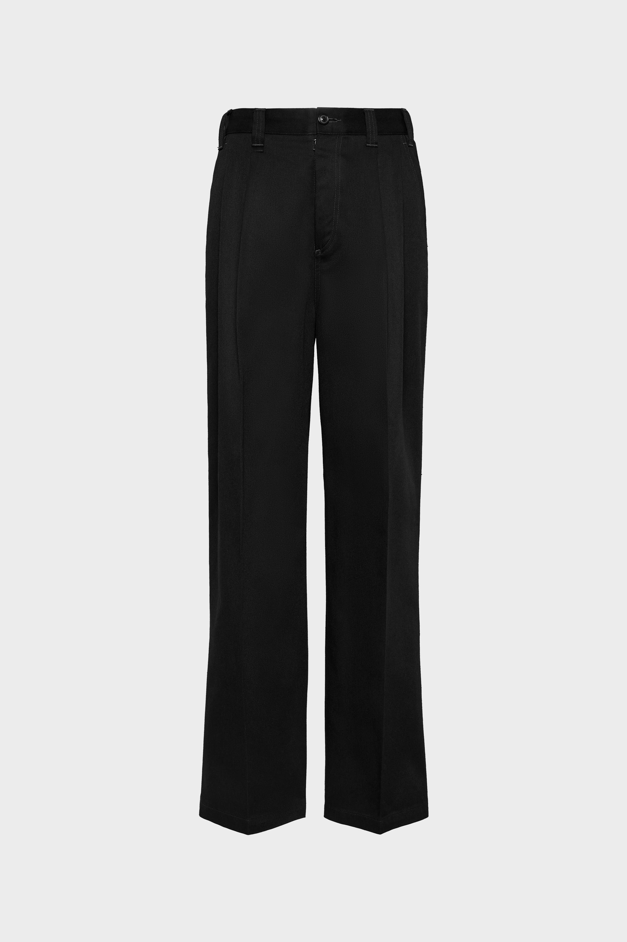 Designer Black Skater Chino Trousers | Shop Online | Maison Margiela