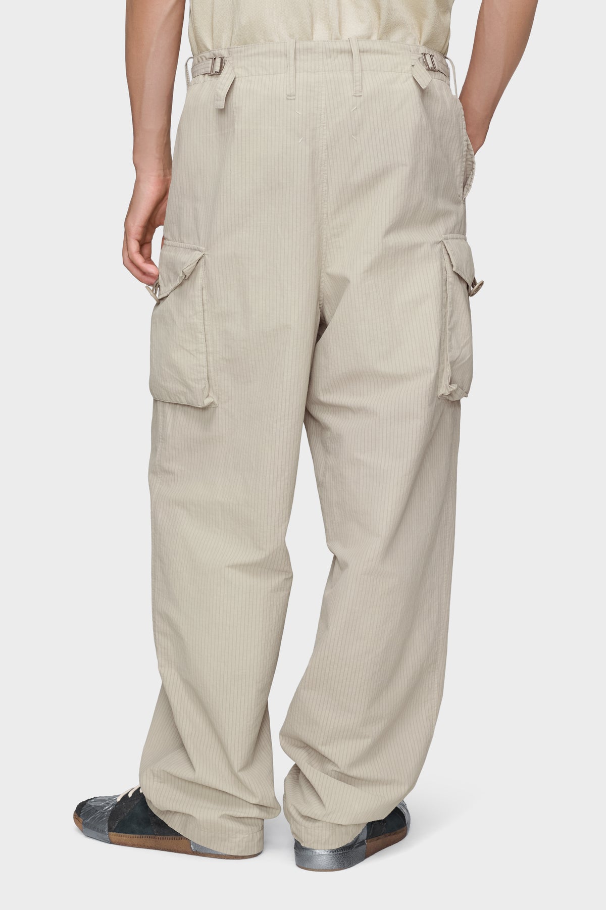 Cotton-blend cargo trousers