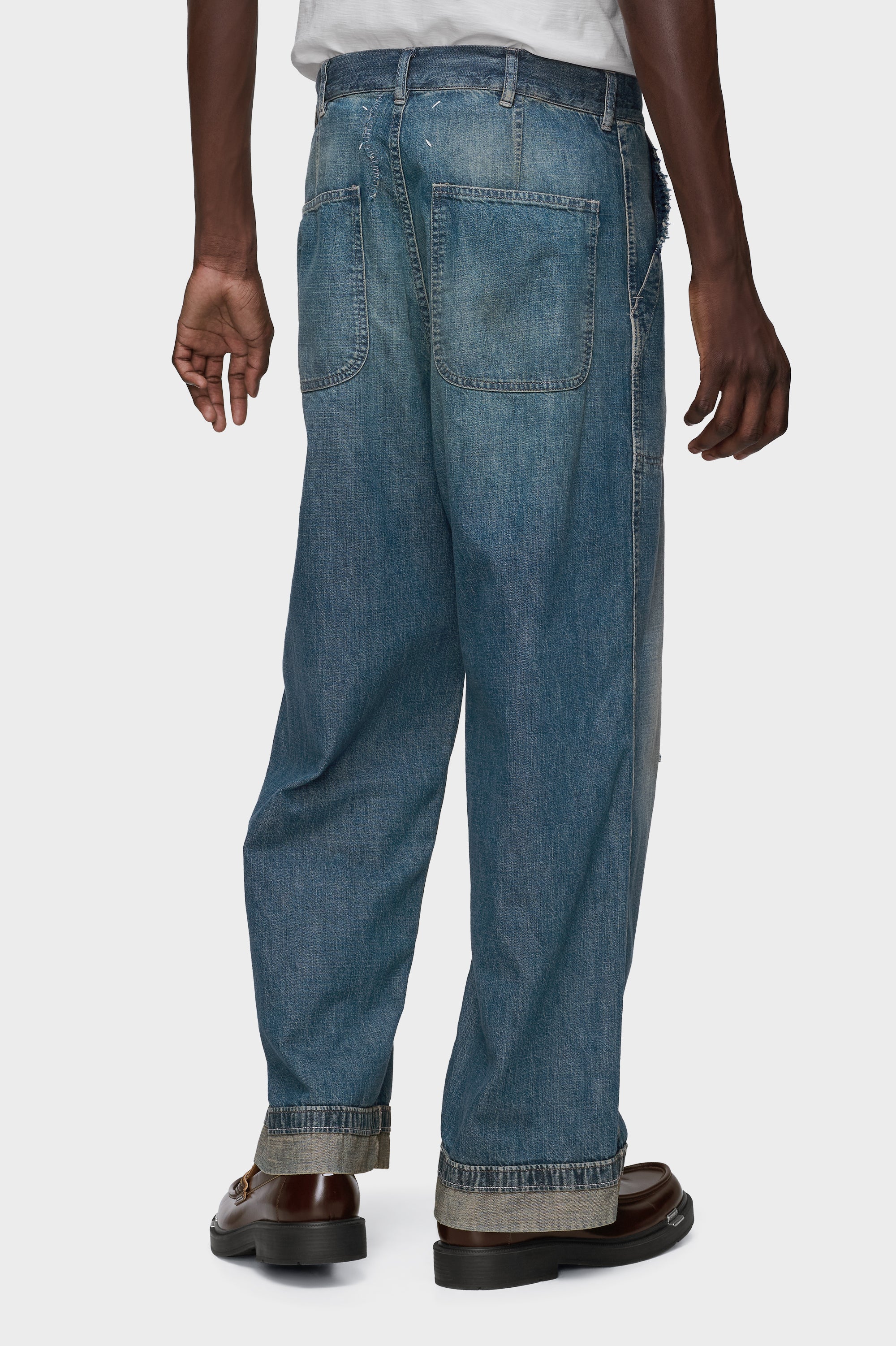 Designer Blue Wide-leg jeans | Shop Online | Maison Margiela