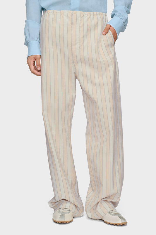 Maison Margiela Striped pyjama cotton trousers