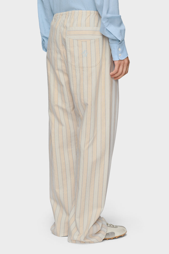 Striped pyjama cotton trousers