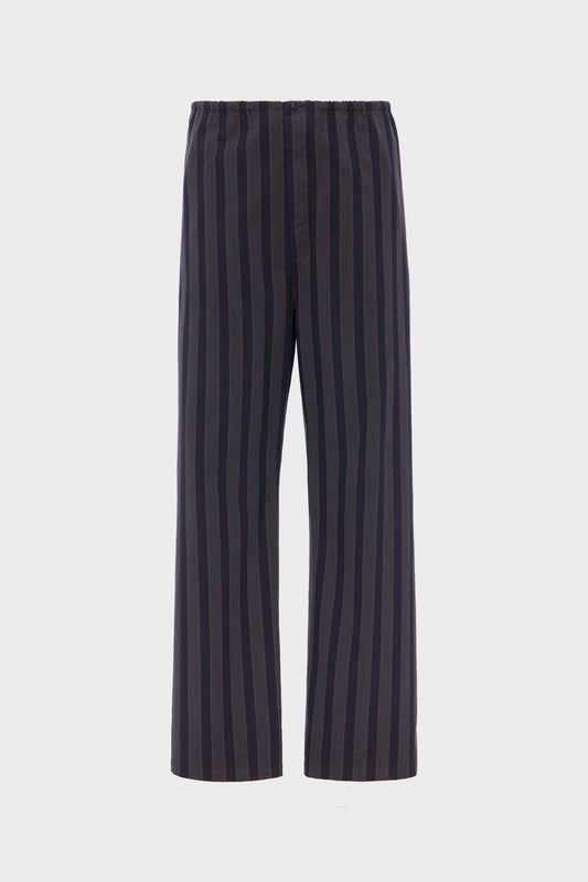 Maison Margiela Striped pyjama cotton trousers