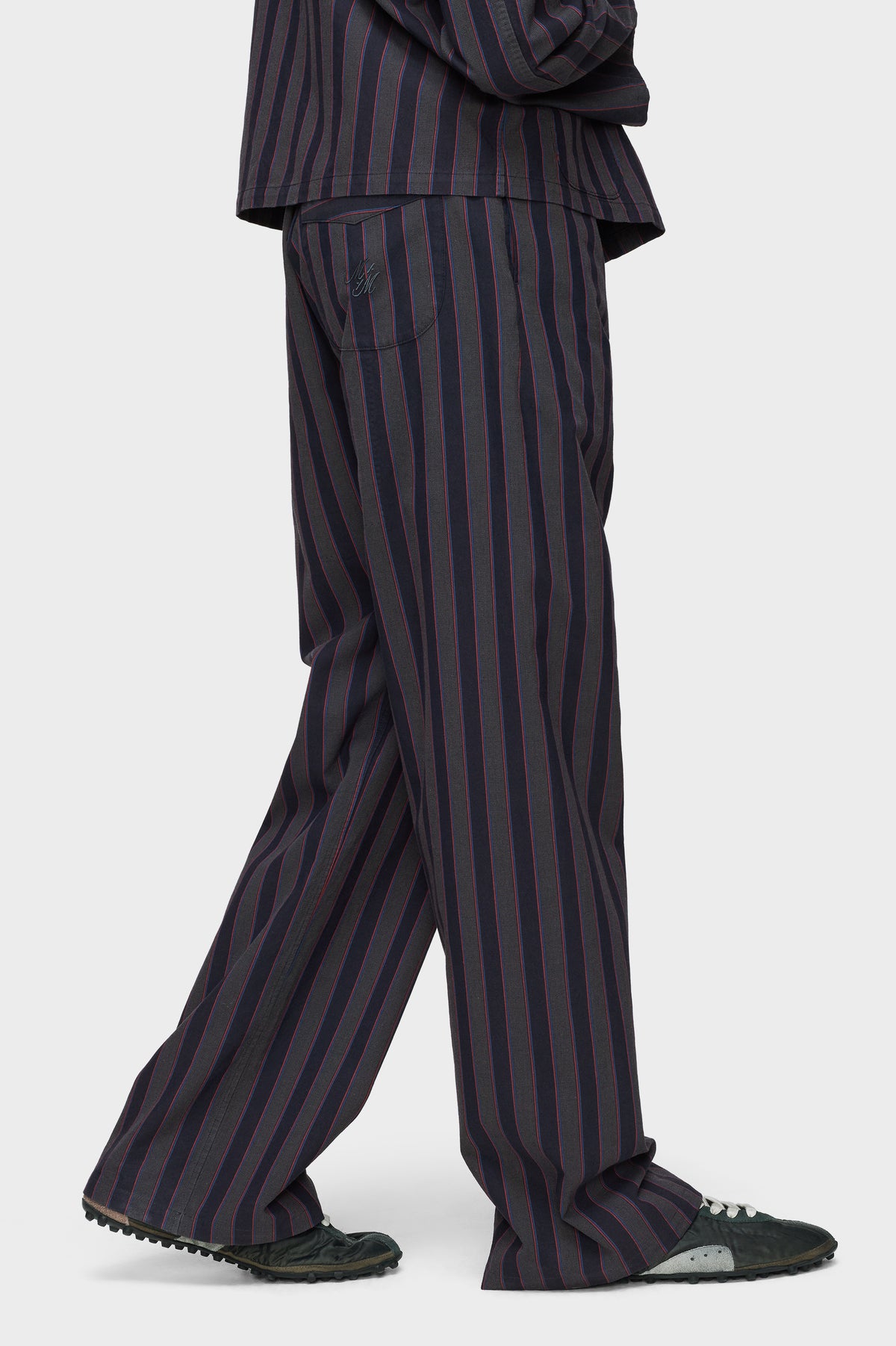 Striped pyjama cotton trousers