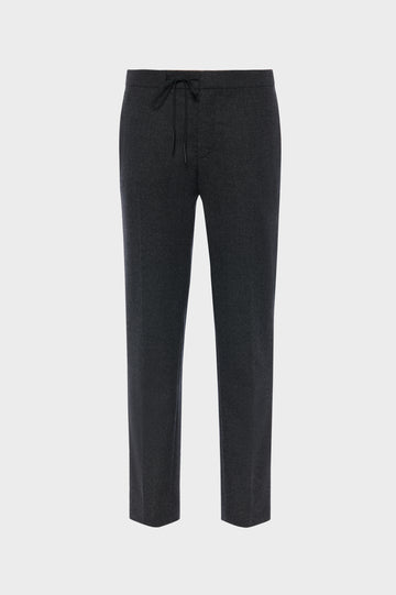 Drawstring wool trousers