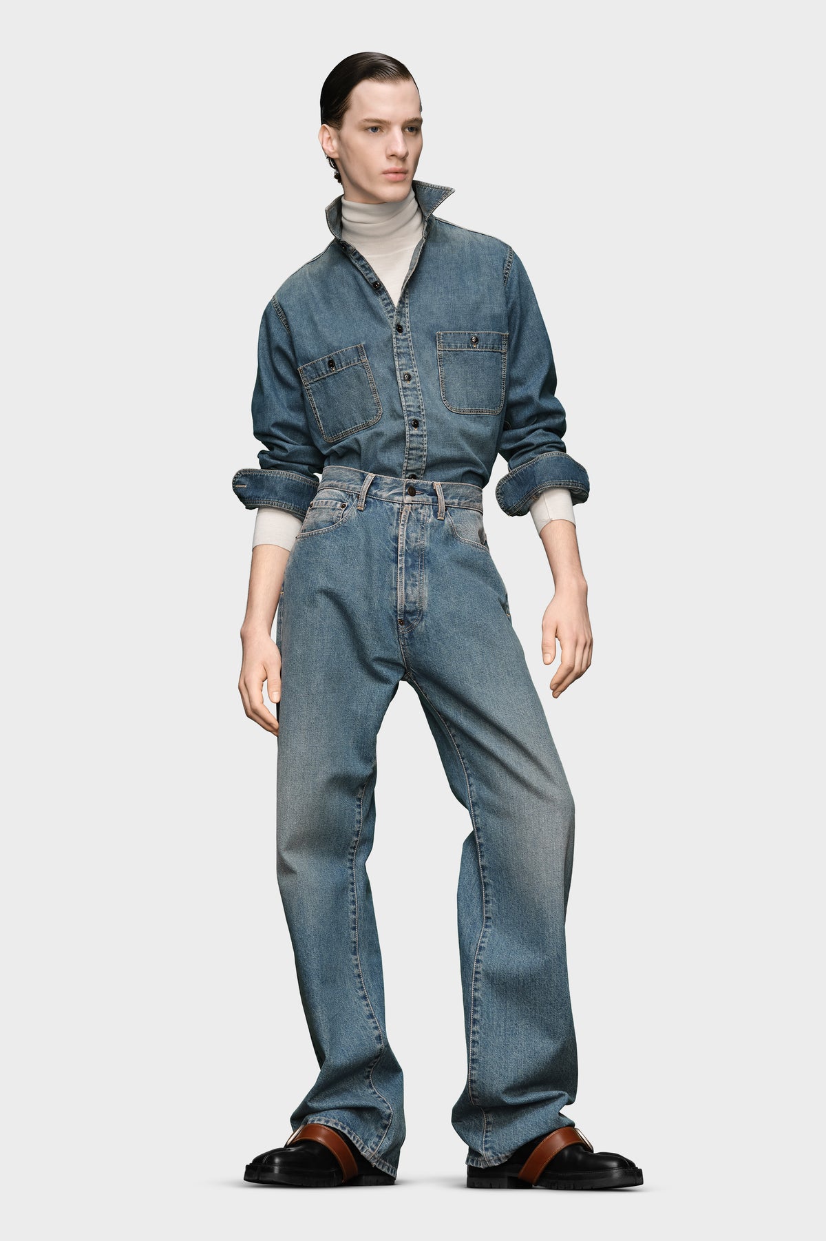 Turn-up Jeans
