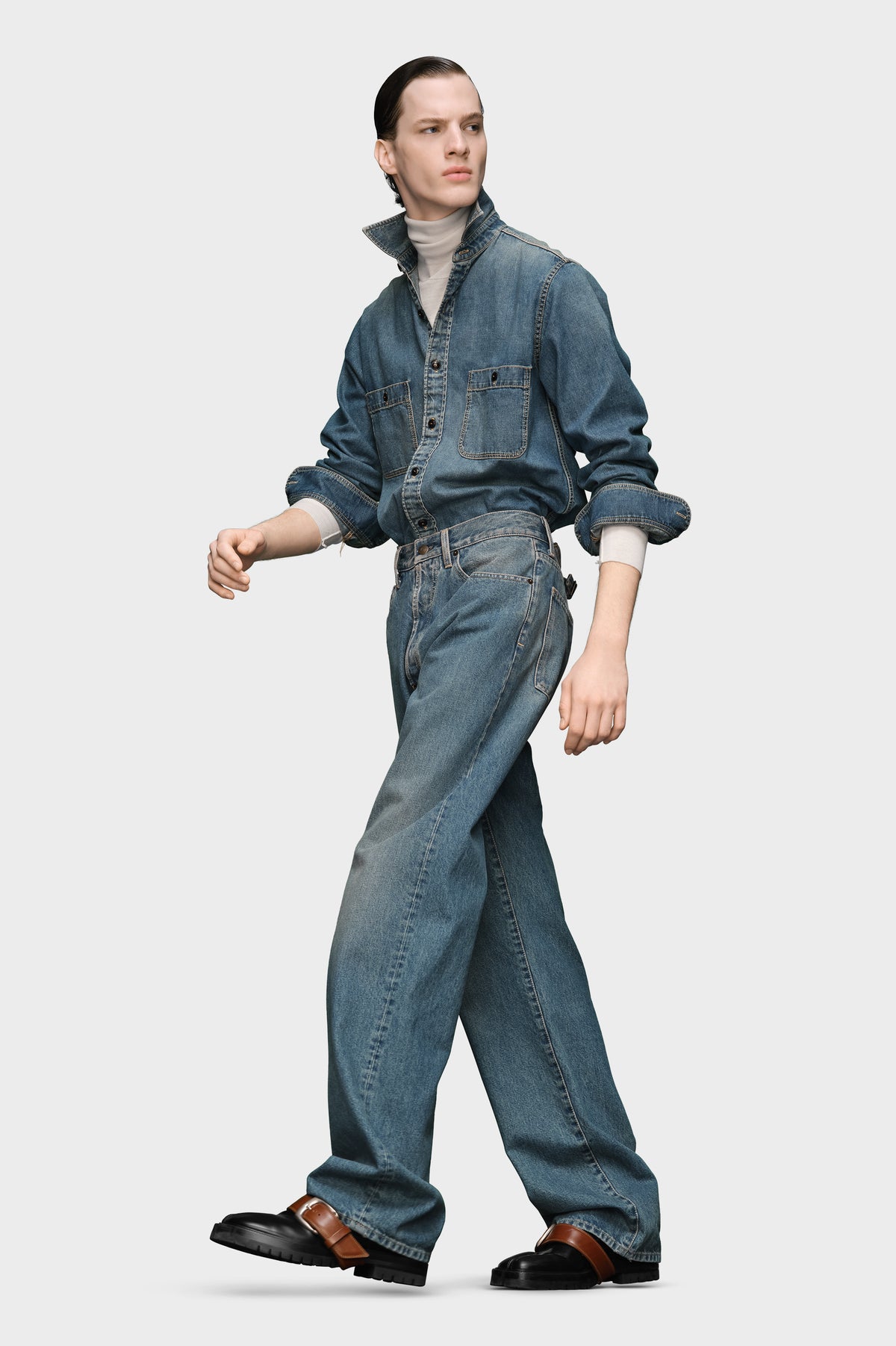 Turn-up Jeans