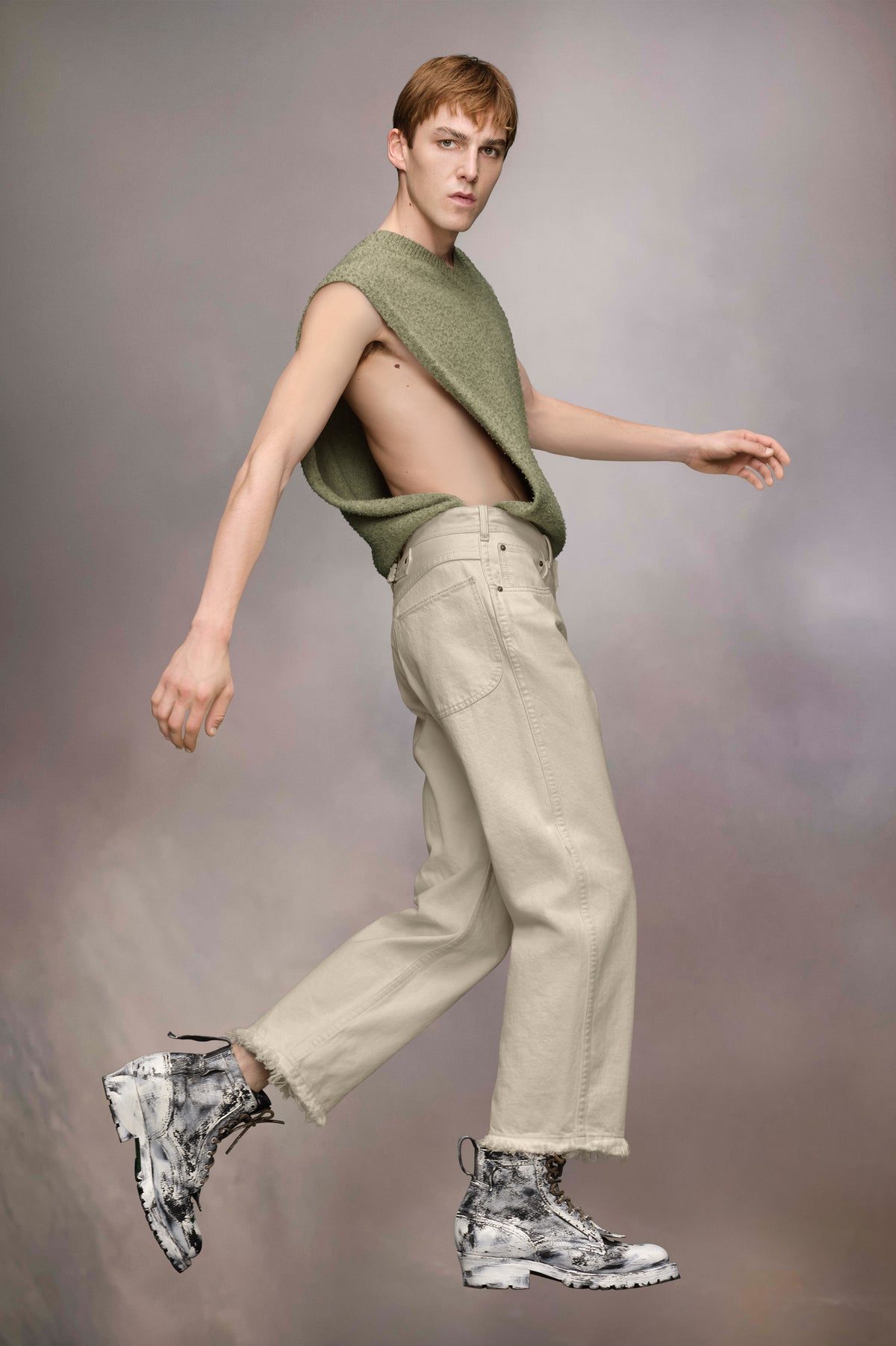 Frayed jeans