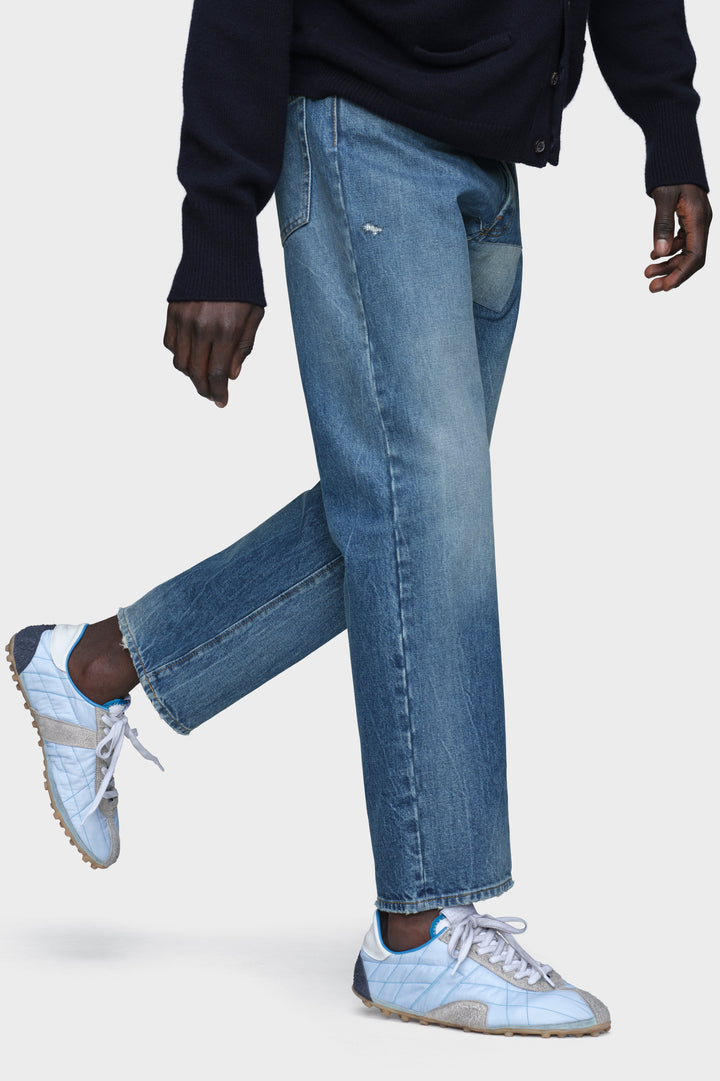 Tapered leg jeans