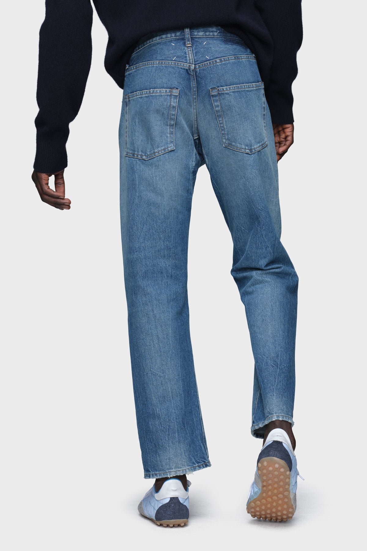 Tapered leg jeans