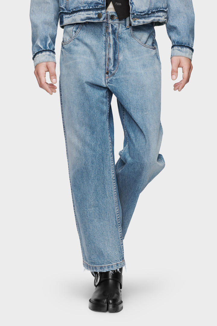 Straight-leg cropped jeans
