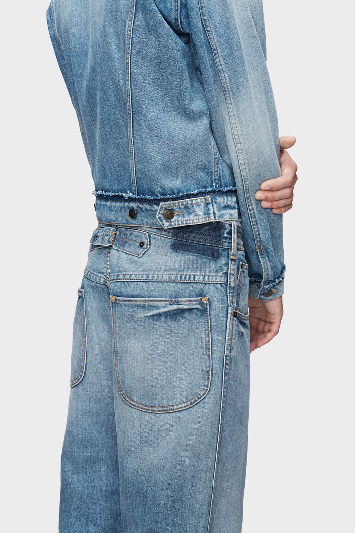 Straight-leg cropped jeans