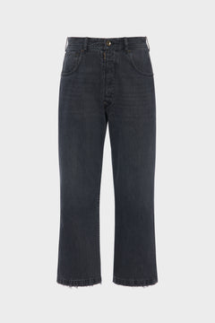 Straight-leg cropped jeans