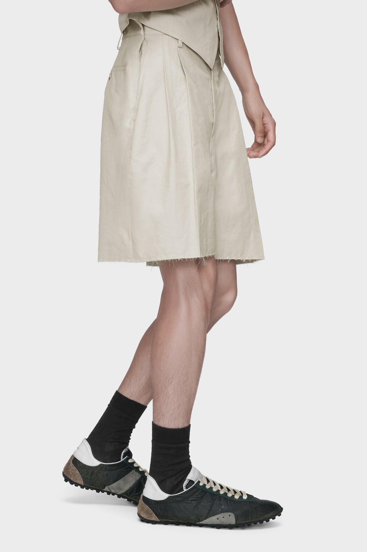 Cotton silk shorts