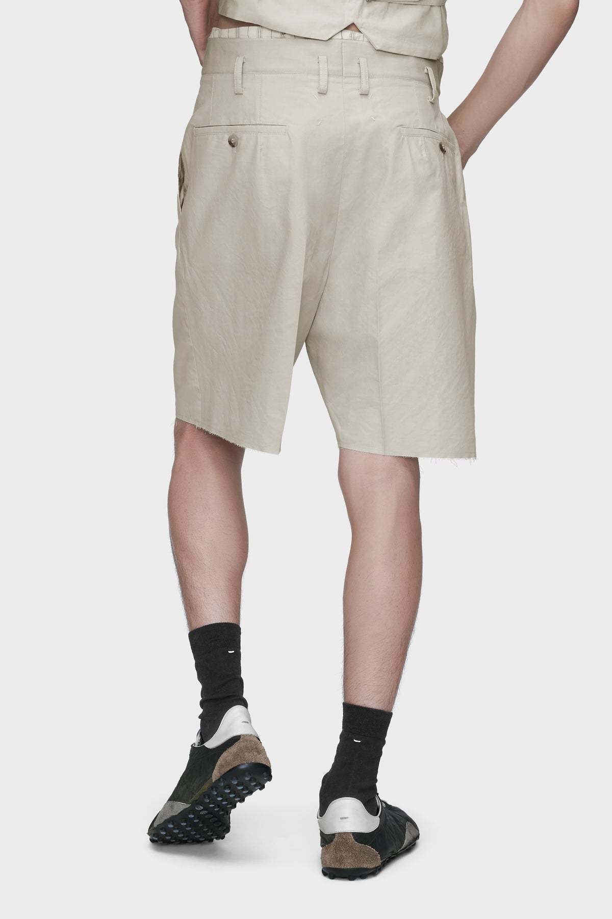 Cotton silk shorts