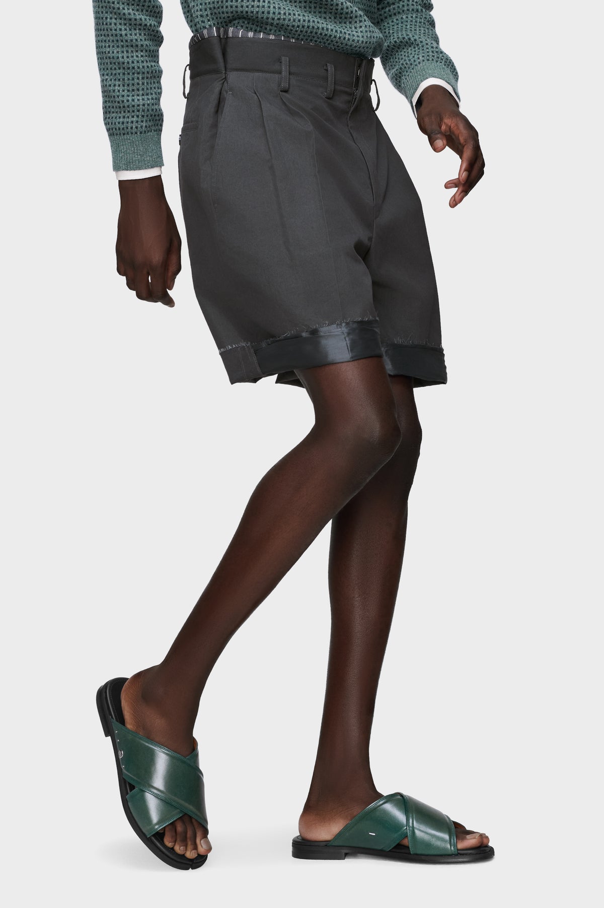 Cotton silk shorts