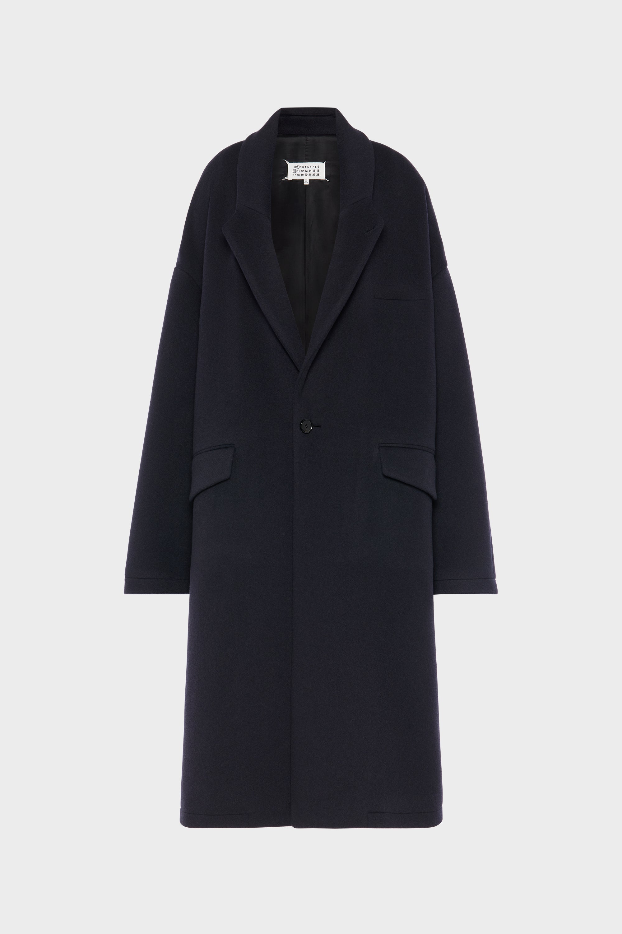 Designer Blue Cashmere Coat | Shop Online | Maison Margiela