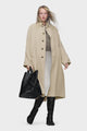 Peached trench coat